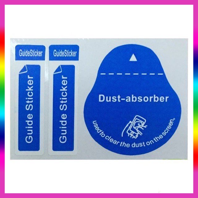 Sticker lấy bụi, Hít bụi hỗ trợ dán cường lực, Tấm hít bụi khi dán kính cường lực điện thoại