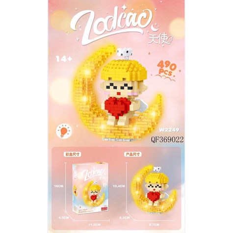 Lego 3D 12 cung hoàng đạo có đèn phát sáng - Queen Store