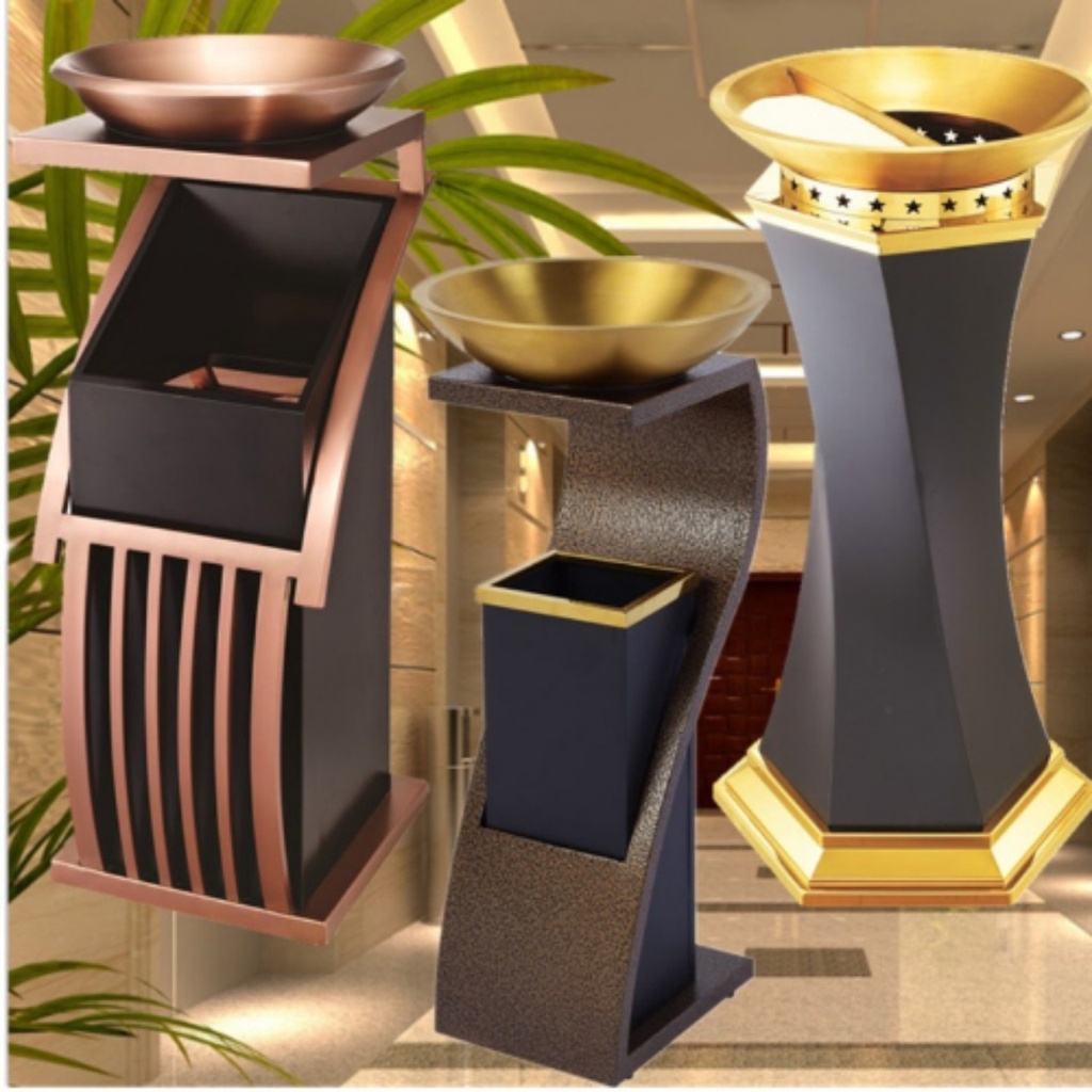 Thùng rác để đại sảnh khách sạn/Thùng rác trang trí để sảnh lễ tân khách sạn mã SP YH-34H