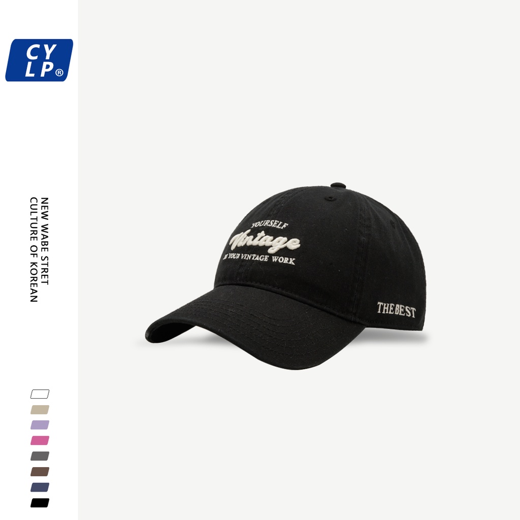 Mũ Lưỡi Trai Mềm Thêu Chữ Phong Cách Đường Phố Hàn Quốc Chất Lượng Cao