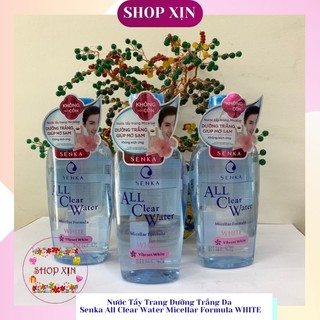 Nước tẩy trang senka all clear water micellar formula white 230ml