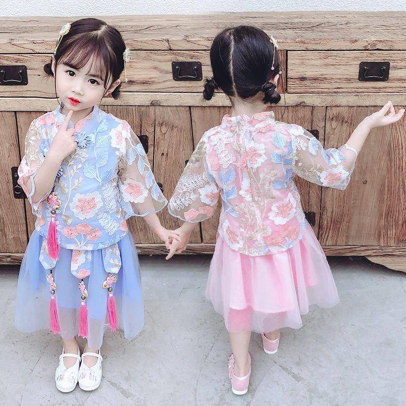 Bộ Hán Phục Phong Cách Trung Hoa Mới 2022 Cho Bé Gái