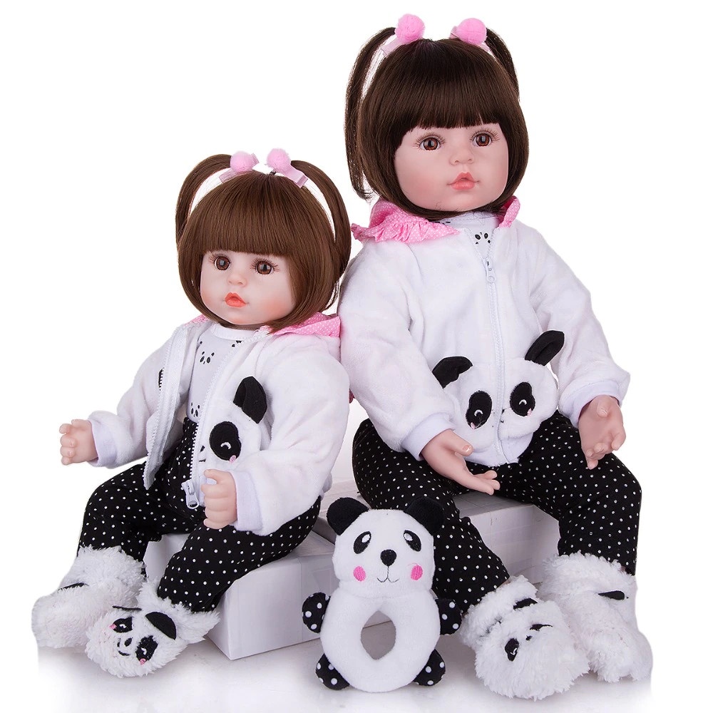 Búp Bê Tái Sinh Thân Gòn Bé Gái Môi Cong Reborn Silicon Vinyl Doll