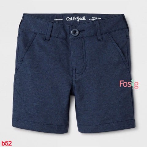 Quần Short Quick Dry Bé Trai CJ - Navy Trơn, Xám Đậm