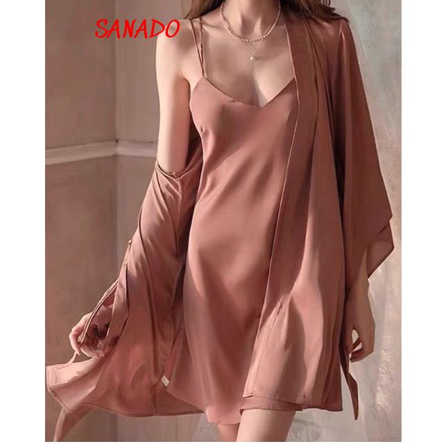(V26) váy ngủ hàng quảng châu cao cấp đồ ngủ nữ đồ mặc nhà dễ thương - Sanado | BigBuy360 - bigbuy360.vn
