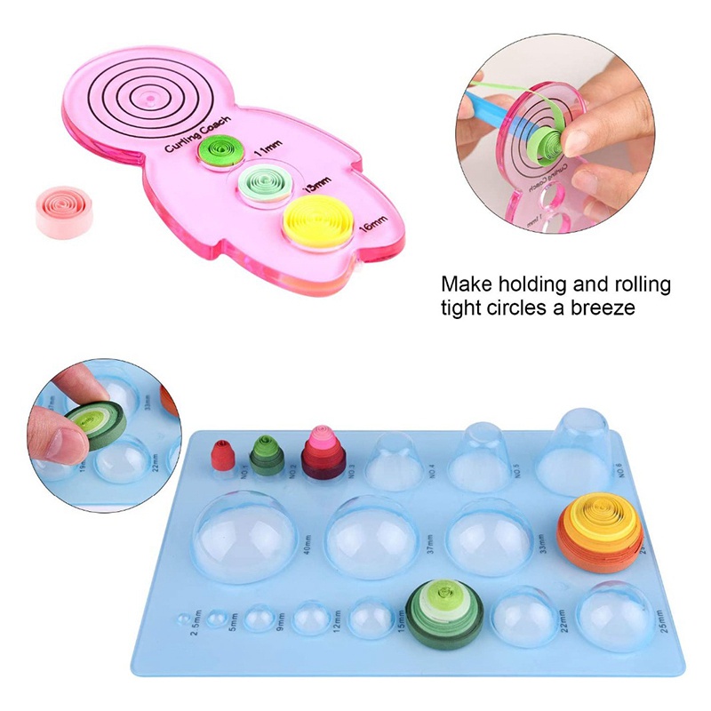 Bộ Giấy Quilling 45 Màu 900 Dải Kèm Dụng Cụ Làm Đồ Thủ Công Diy Trang Trí Nhà Ở