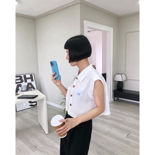 Áo croptop tay cánh - Delyn