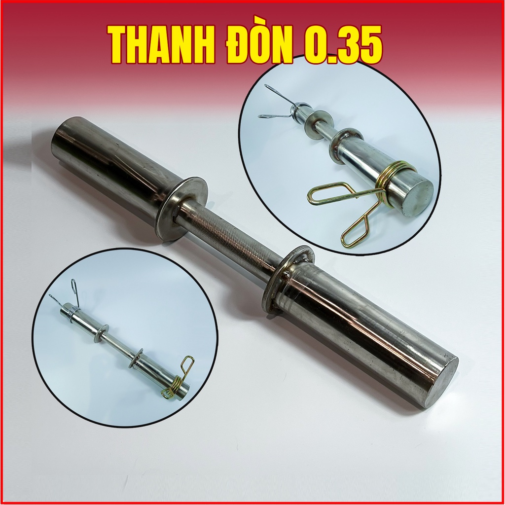 Thanh Tạ Đòn 0.35cm Inox Đặc Đòn Tạ Tập Tay Big Star Sport Thanh Đòn Kết Hợp Tạ Tay Nhập Khẩu