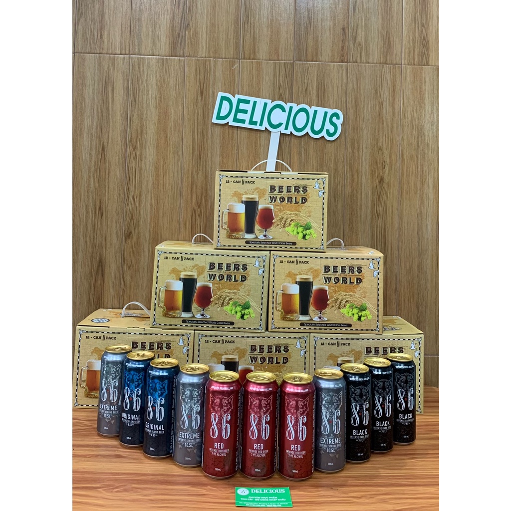 BIA SÓI 8.6 HÀ LAN - 1 THÙNG 12 LON 500ML