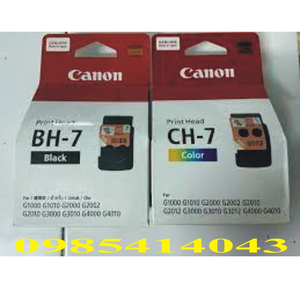 Đầu phun máy in Canon G1000/G1010/G2000/G2010/G3000/G3010.v.v. chính hãng