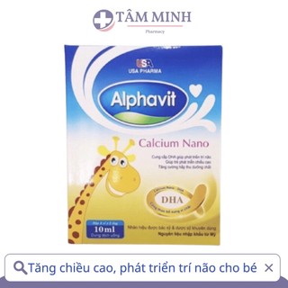 ALPHAVIT CALCIUM NANO BỔ SUNG CANXI CHO BÉ CAO LỚN, KHOẺ MẠNH, TĂNG SỨC ĐỀ KHÁNG