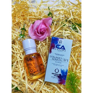 CA CANAMA tinh dầu dưỡng tóc phục hồi tóc cô sơ trẻ ngọn chiết xuất từ Collagen keratin 3in1