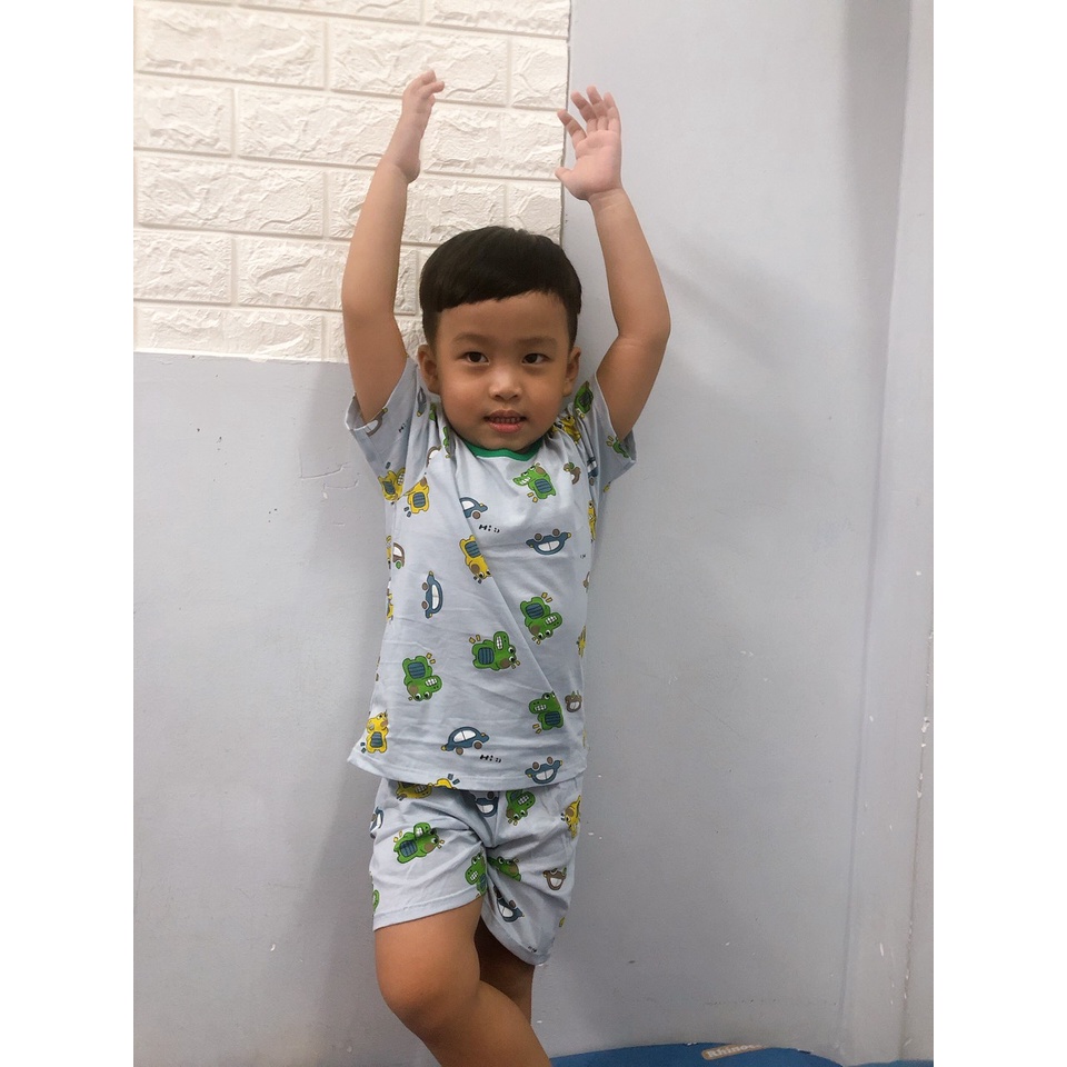 Đồ Bộ Thông Hơi Mix Cotton Giấy Hàn/ Đồ Bộ Cotton Giấy Hàn Bé Trai / Bé Gái