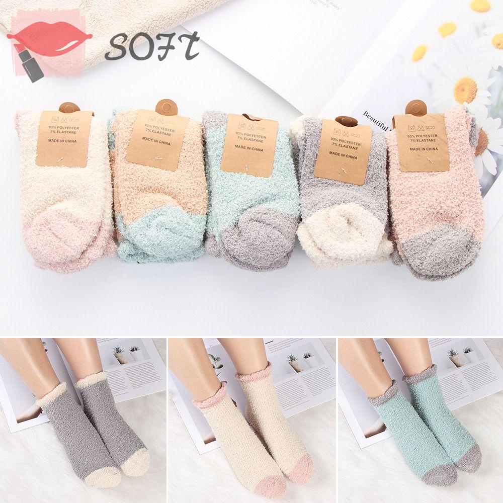 Đôi vớ kiểu đan len họa tiết giáng sinh thời trang mùa đông cho nữ