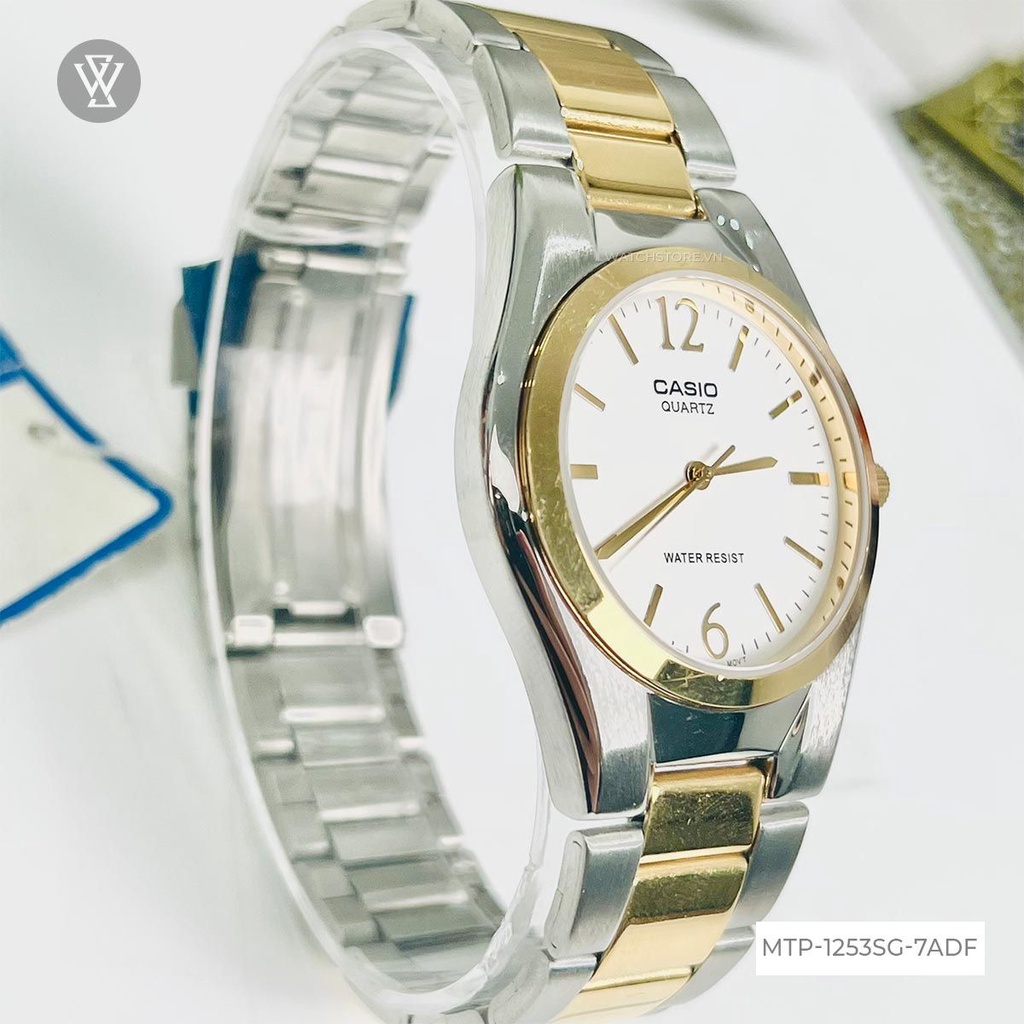 Đồng Hồ Quartz Nam Casio WATCHSTORE MTP-1253SG-7ADF Thiết Kế Mặt Kính Khoáng 40mm, Dây Kim Loại Và Vỏ Thép Không Gỉ