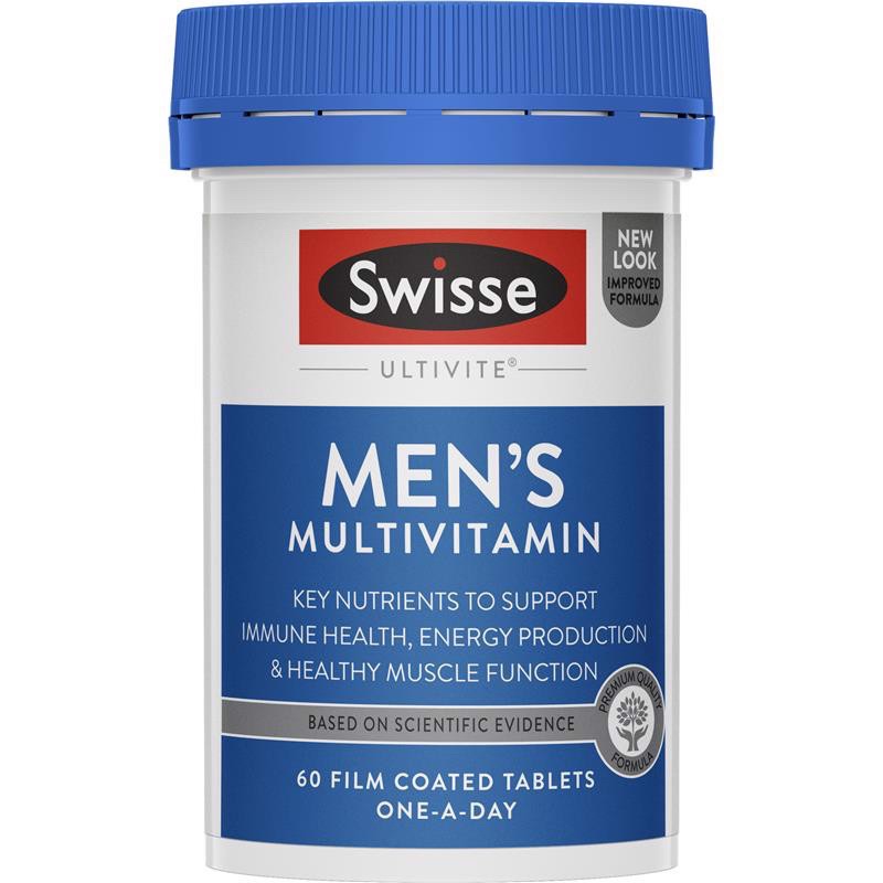 Vitamin tổng hợp nam/nữ Swisse Men’s/Women's Multivitamin, Úc (60 viên)