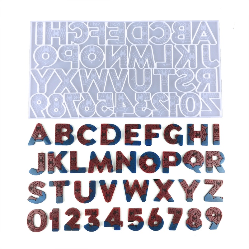 Khuôn Silicone Làm Móc Khóa Hình Chữ Cái