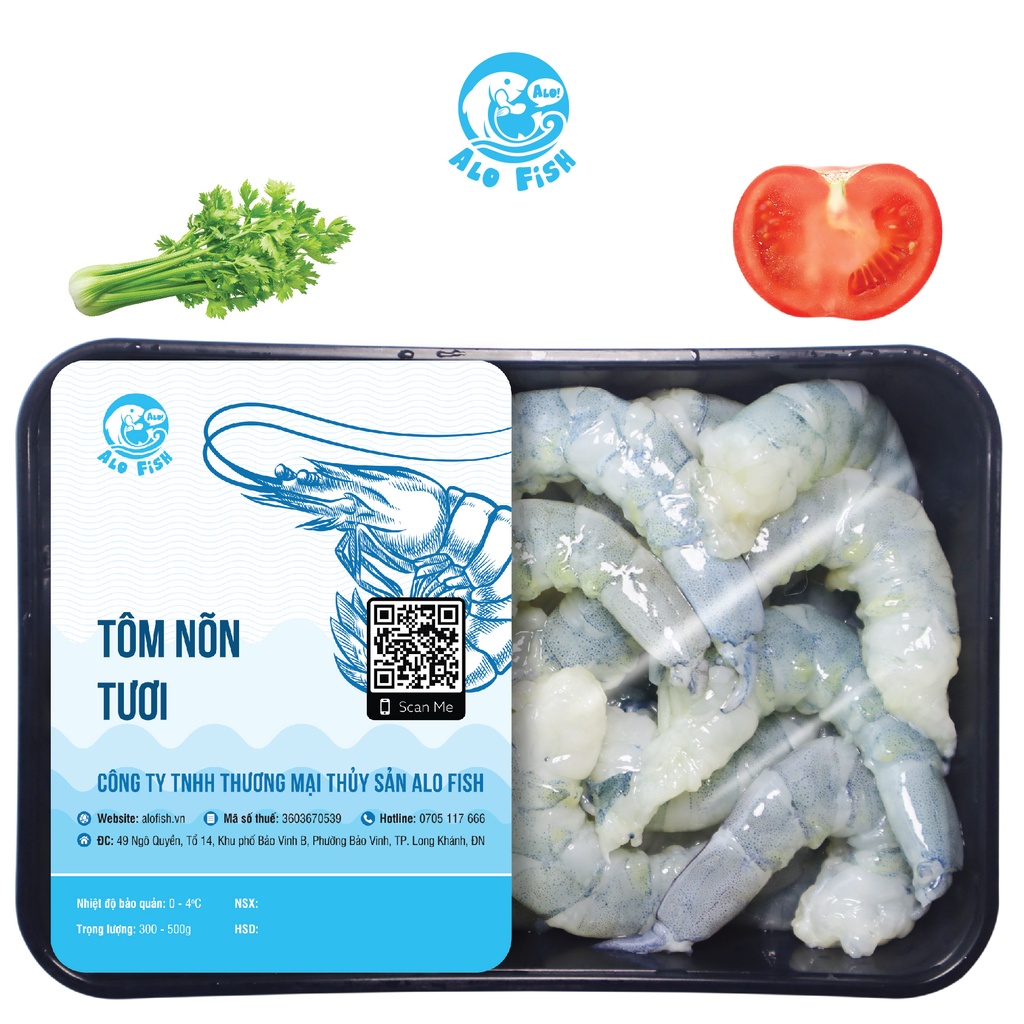 Không Đông Lạnh - Nõn Tôm Tươi Sạch Đóng Khay Giao Hỏa Tốc ATVSTP - 300gr