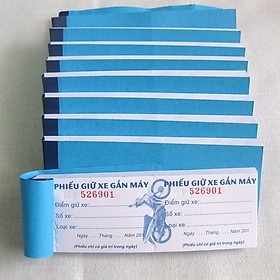 vé gửi xe nhiều kích thước 2 liên
