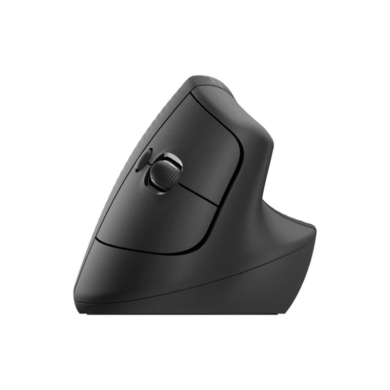 Chuột công thái học Logitech Lift Vertical đen - kết nối Bluetooth/Wireless - Hàng chính hãng - Bảo hành 12 tháng