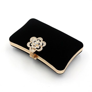 Clutch nhung nắp hoa 486