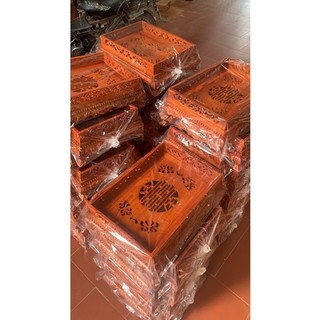 Khay đựng ấm chén chân quỳ (37-27-12)