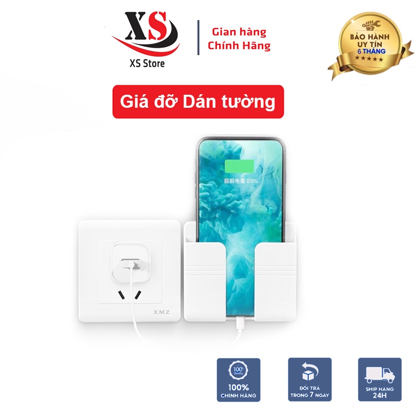 Giá Đỡ Điện Thoại Dán Tường, Nhỏ Gọn, Dễ Dàng Sử Dụng - XS Store