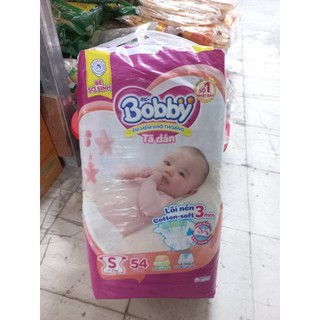 Tã - Bỉm dán Bobby Size S 54 miếng (Cho Trẻ 4 - 8kg)