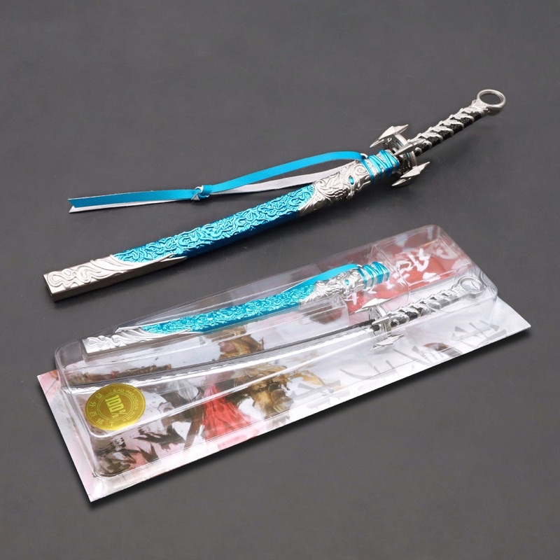 Mô hình Kiếm Rồng Xanh Naraka Bladepoint Dài 22cm Kim Loại Cao Cấp Mô hình trưng bày trang trí siêu đẹp mô hình game