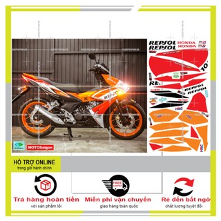 TEM RỜI WINNER X REPSOL DÁN XE TRẮNG CAM
