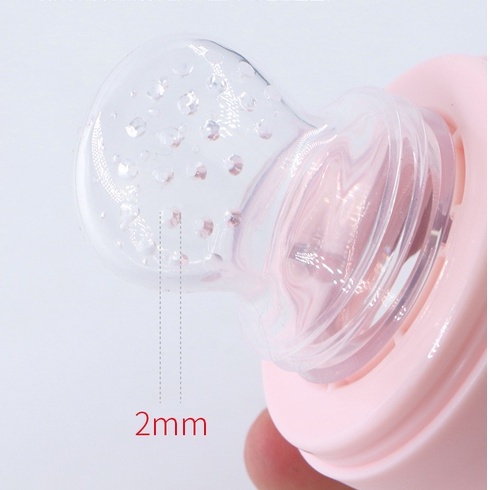 [Siêu rẻ] Bình ăn dặm đa năng, bình thìa kèm bình tập nhai 2 trong 1