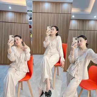 BỘ LỤA DÀI QUẢNG CHÂU CỔ ĐIỆU XINH