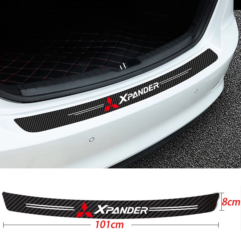 Miếng Dán Cửa Xe Hơi Bằng Sợi Carbon Chống Trầy Tiện Dụng Cho Mitsubishi Xpander RalliArt