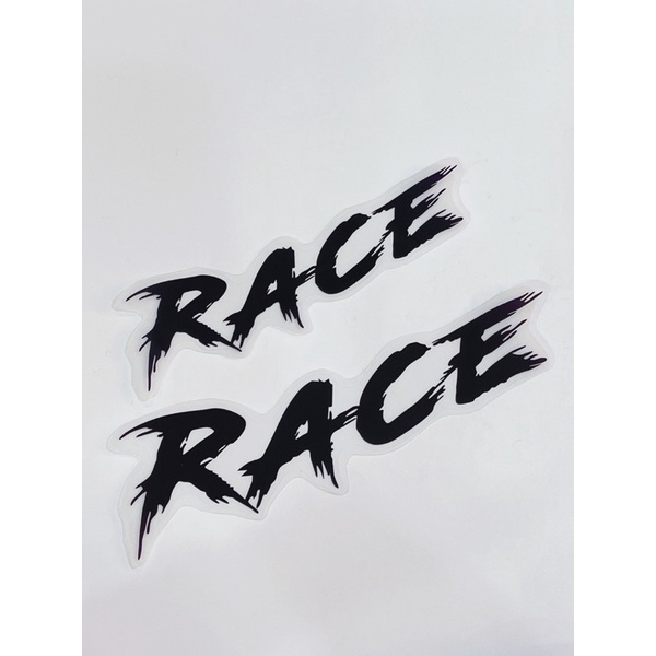Tem dán chữ Race race-2k trong suốt siêu đẹp, có sẵn keo mặt sau dán trang trí xe máy, oto…