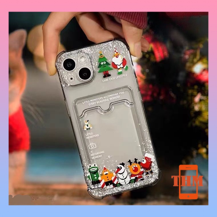 Ốp lưng phone Phim hoạt hình Giáng sinh Túi thẻ Cho Iphone Cho Iphone 6 / 6S / 6splus / se / 7 / 7plus / 8 / 8plus / X / xs / xsmax / 11 / 12 / 13 / 14 / Plus / pro / pro max-5049