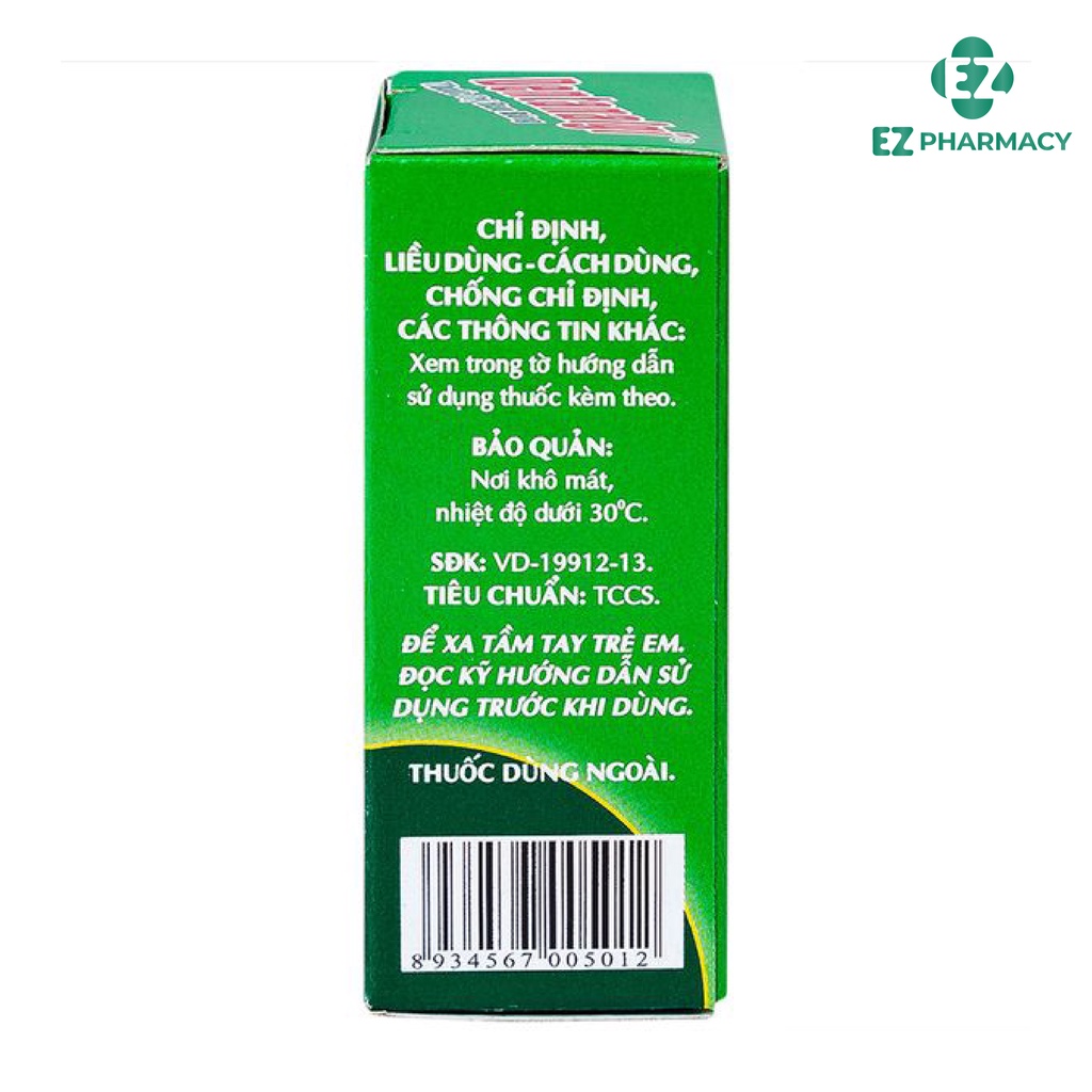 Dentanalgi Nước chấm sâu răng chỉ định cho đau răng, viêm nướu 7ml - EZ Pharmacy