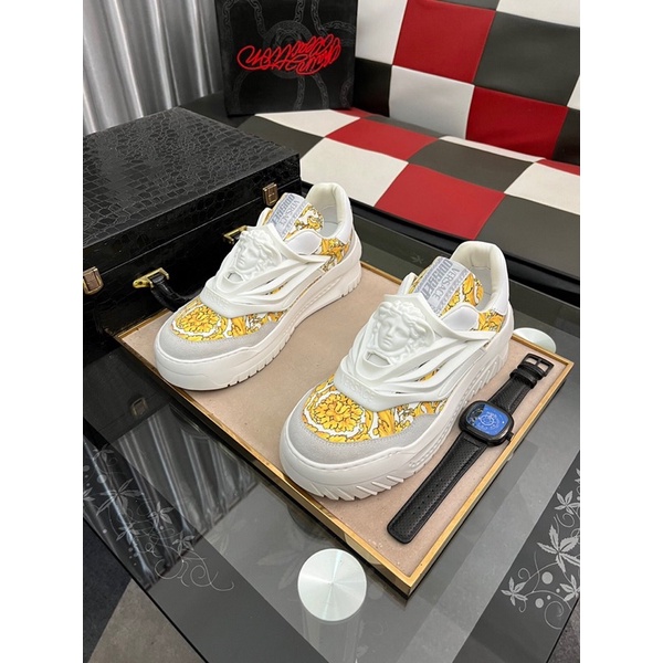 Giày thể thao nam cao cấp phong cách 2022 logo Versace
