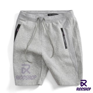 Quần thun nỉ nam ngắn cao cấp chuẩn shop dây kéo RPS037 - quần short nam đẹp Riooshop
