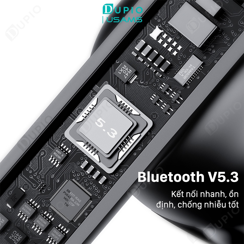 Tai nghe Bluetooth DUPIO Usams TN15 không dây âm thanh chi tiết độ trễ thấp sử dụng thoải mái