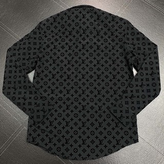 [HIGH FASHION] Áo sơ mi LVV black monogram LA 1-1 on web