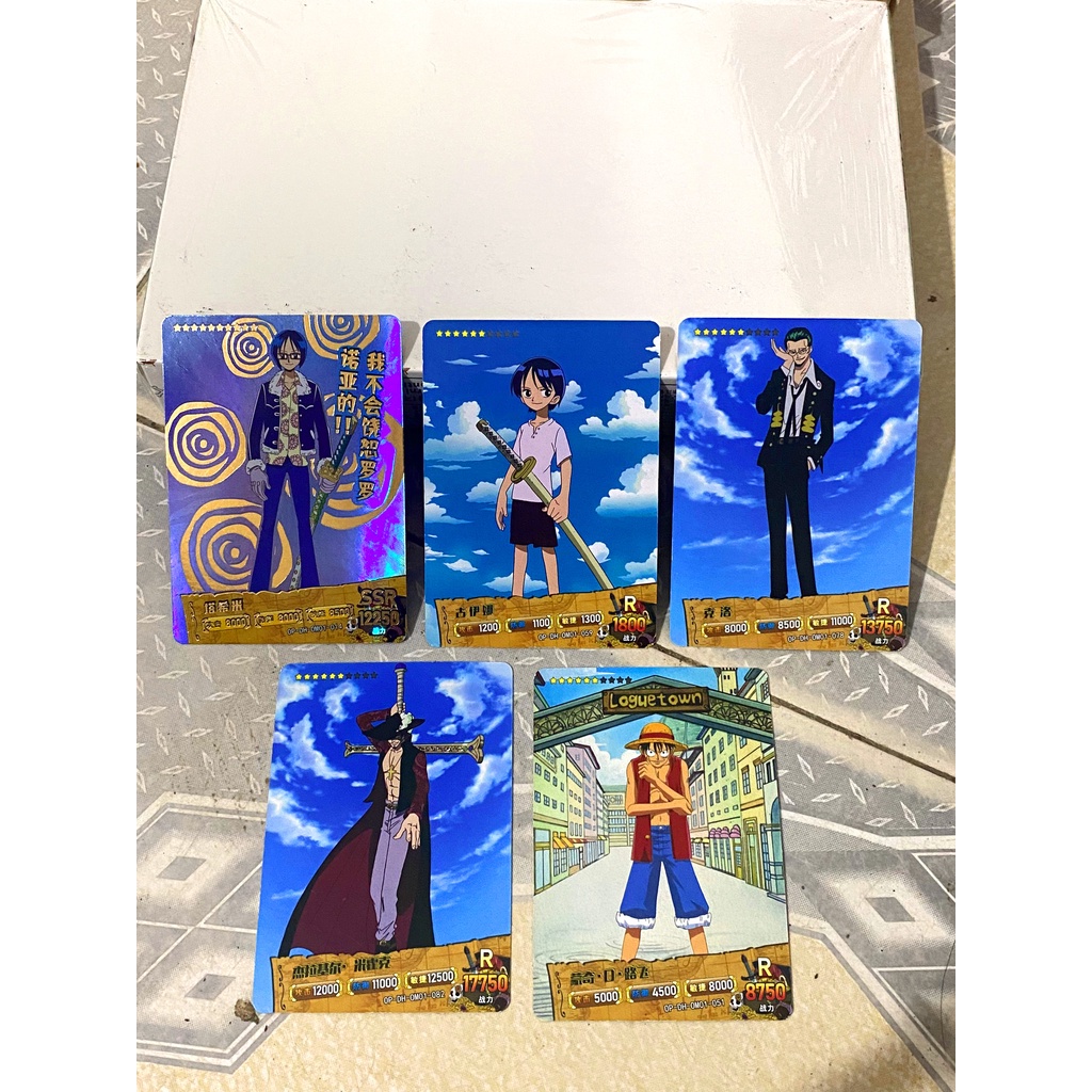 3 Mẫu Gói 5 Ảnh Thẻ Nhân Phẩm One Piece Pack Card In Hình Nhân Vật Anime Chính Hãng Toei Animation - Vua Hải Tặc