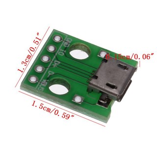 045 Combo 10 Mạch Ra Chân (hàn) Cổng Micro USB (MCU-Micro USB to DIP 5Pin)