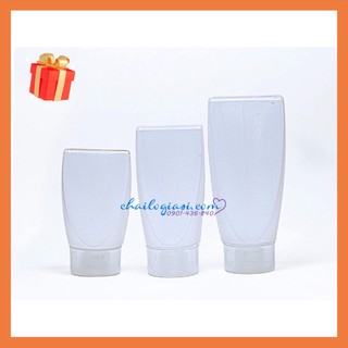 TUÝP NHỰA TRONG  ĐÁY DẸP