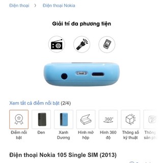 Combo vỏ +Phím Nokia 105 2015, Nokia 105 2016