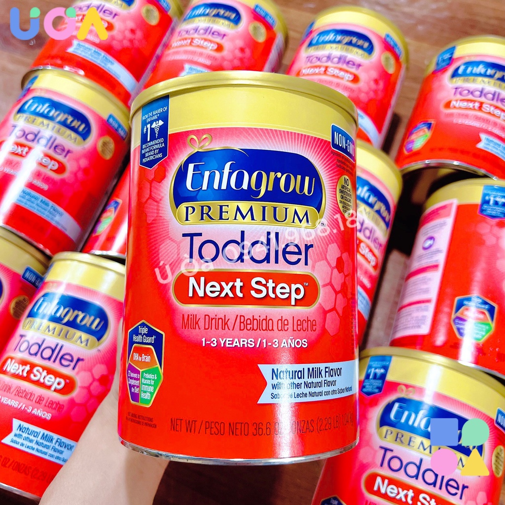 Sữa bột Enfagrow Premium Non - GMO Toddler nextstep Hoa Kỳ, 1.04kg, dành cho trẻ từ 1-3 tuổi - 1,04kg (Hộp)