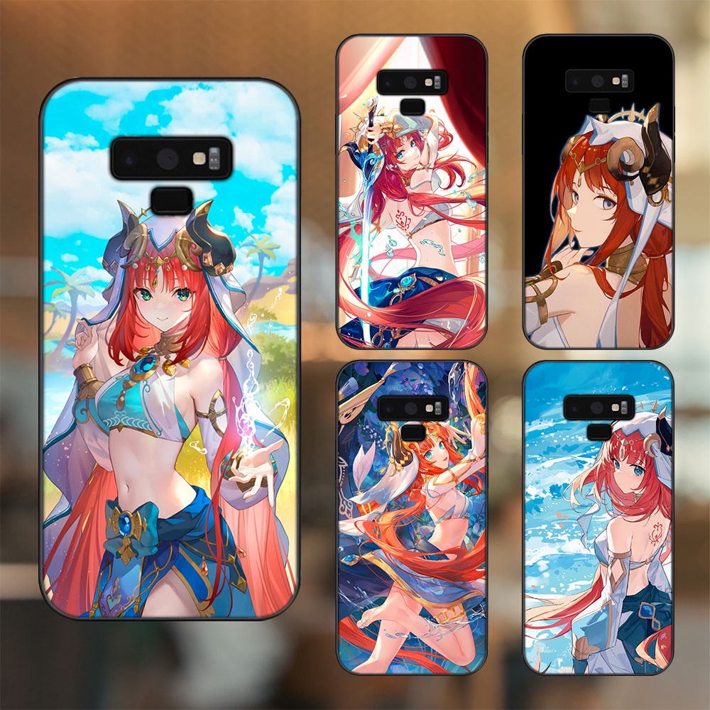 Ốp lưng Samsung Note 9 viền đen in hình Nilou Genshin Impact