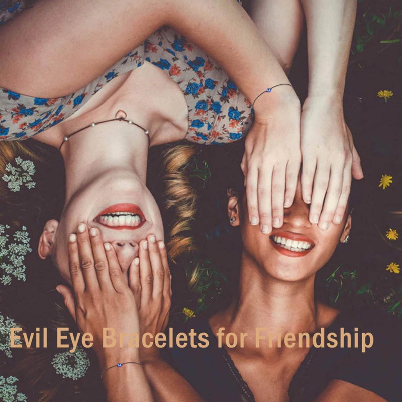 Vòng Tay Dây Bện Màu Đỏ Và Đen Phong Cách Âu Mỹ KING for Evil Eye