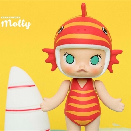 ★Hgtoys★   Popmart MOLLY Ocean Series Blind Box Doll Tide Play Trang trí Quà tặng