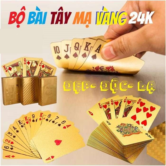 Bộ 52 Lá Bài Mạ Vàng Siêu HOT Ngày TẾT