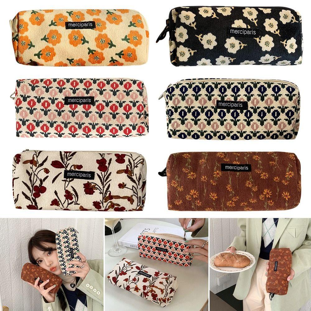 CHOOKEY Túi Đựng Bút Chì Cỡ Lớn Thiết Kế Sáng Tạo Phong Cách Retro